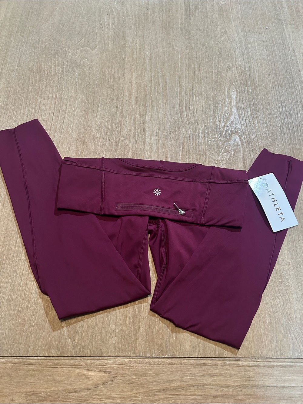 Athleta Women's Maroon/Burgundy Performance Leggings